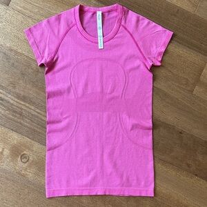Lululemon Athletica Pink Swiftly SS Top